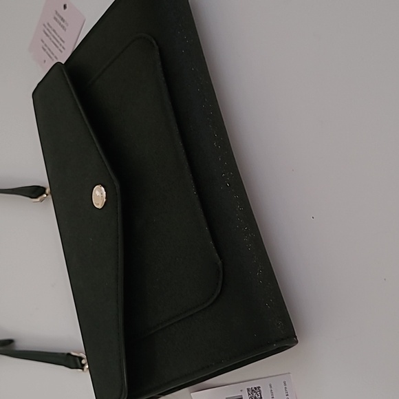 Kate Spade♠️NY Black	 Flap Tinsel Shimmer Crossbody Bag NWT - Picture 8 of 16